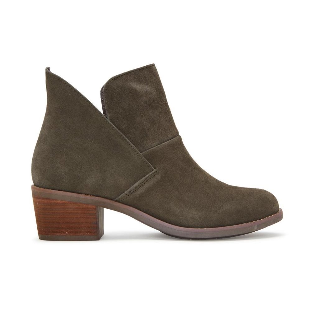 NIB Me Too Zest Bootie in Moss Suede
